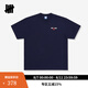 UNDEFEATED五條杠官方春季新品美式潮流LOGO拳套寬松落肩短袖T恤 寶藍色 L
