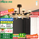 雷士（NVC）美式輕奢輕奢客廳燈燈臂發(fā)光吊燈無極調(diào)光10頭燈飾WHXD114F/G-02