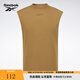 Reebok銳步官方男/女針織斜紋面料休閑寬松背心 23RCS415UGBR 棕色 L