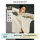 迪賽尼斯（DESIGNICE）2024年冬季新款軟糯寬松羊毛拉鏈開(kāi)衫氣質(zhì)純色長(cháng)袖毛衣女 米色 XL