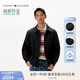 TOMMY HILFIGER【輕通勤】25新款春夏男商務休閑拉鏈翻領行政夾克外套04336 黑色BDS S （推薦：120-135斤）
