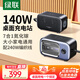 綠聯(lián) 氮化鎵插排/插線板140W快充插座Type-C+USB桌面充電站智充魔盒多功能排插手機筆記本充電器240W線