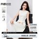 尚都比拉赫本風(fēng)優(yōu)雅連衣裙女夏季時(shí)尚通勤中長(zhǎng)裙垂感氣質(zhì)裙子女 白色 M