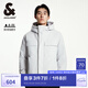 杰克·瓊斯（JACK&JONES）男裝衣服秋冬多口袋三防短款工裝鴨絨連帽羽絨服男戶外保暖外套 靜謐灰 M 175