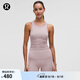 lululemon丨Ebb to Street 女士短款工字運動背心 內(nèi)置內(nèi)衣 LW1CJUS 紫灰 S /6