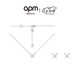 APM Monaco蝴蝶項(xiàng)鏈蝴蝶耳釘銀白色項(xiàng)鏈耳釘時(shí)尚飾品套裝七夕禮物送女友