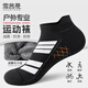 雪茜曼襪子男士短襪夏季10A抗菌防臭透氣毛巾底運動(dòng)短筒襪黑白低幫船襪