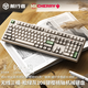 前行者CR87/108櫻桃cherry軸無(wú)線(xiàn)機械鍵盤(pán)有線(xiàn)藍牙三模高顏值游戲電競辦公電腦筆記本平板iPad通用外設 松石綠灰108鍵【無(wú)線(xiàn)有線(xiàn)藍牙三?！?櫻桃Cherry MX德國原廠(chǎng)【紅軸-輕聲舒適】