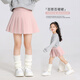 moonkids女童百褶裙2025春秋款半身裙韓版洋氣兒童裙子粉色a字裙女寶短裙6 1566粉色百褶裙 90 cm