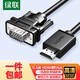 綠聯(lián)包郵HDMI轉(zhuǎn)VGA線 高清視頻轉(zhuǎn)換器線投屏轉(zhuǎn)接頭適用電視盒子筆記本電腦接電視顯示器投影線0.5米