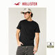 HOLLISTER25夏新款經(jīng)典小海鷗情侶棉質(zhì)基礎(chǔ)T恤男裝女裝KI324-5149 黑色 S (175/92A)