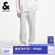 杰克·瓊斯（JACK&JONES）秋季NBA聯(lián)名運動百搭潮流寬松束腳褲休閑長褲衛(wèi)褲男裝22511D002 G41淺花灰色 31 175