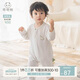 乖奇熊夏季薄款寶寶連體衣長袖空調(diào)服透氣居家服嬰幼兒哈衣爬爬服春秋