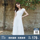 森馬（Semir）連衣裙女白月光氣質(zhì)溫柔夏季2025蝴蝶結(jié)優(yōu)雅U領(lǐng)長裙109325114004