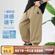 左西男童褲子夏薄款防蚊褲運(yùn)動(dòng)褲2025新款涼感速干兒童長(zhǎng)褲夏裝親膚潮 卡其色 150 cm