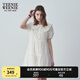 Teenie Weenie小熊夏裝公主裙連衣裙法式優(yōu)雅可愛(ài)娃娃裙女白色裙子 白色 L (170)