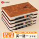 忠簡(jiǎn)文具A5筆記本子180張超厚簡(jiǎn)約皮面商務(wù)筆記本高檔辦公文具可定制LOGO棕色