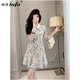 她芙（tafu）品牌女裝小香風(fēng)碎花連衣裙女2026夏季新款優(yōu)雅氣質(zhì)收腰顯瘦A字裙 圖片色 M