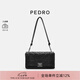 PEDRO牛皮菱格單肩包Studio系列斜挎包女包生日禮物PW2-75060115 黑色 M