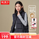 坦博爾【反季】秋冬羽絨服短款女士馬甲背心90鴨絨休閑保暖外套TD238006 黑色 M (165)