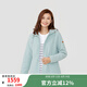 LAFUMA樂(lè)飛葉戶外抓絨衣 秋冬加厚Polartec連帽搖粒絨外套 LFJA4DR86 淺藍(lán)色LL 165/84A（38）