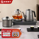 友家鋪?zhàn)樱˙iooner）純鈦全自動(dòng)上水電熱水壺 茶臺(tái)燒水壺 茶桌茶幾一體機(jī)嵌入式泡茶壺茶具電茶爐套裝 1L 純鈦燒水壺（三合一）