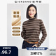 佐丹奴長(zhǎng)袖T恤女基礎(chǔ)款純棉套頭衫條紋高領(lǐng)打底衫女05324861