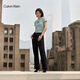 Calvin KleinJeans25春夏女士美式復古摩登潮流黑色微彈ck闊腿牛仔褲47B089G CLT-牛仔黑（R） 25