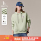 哈吉斯（HAZZYS）女裝 秋季女士衛(wèi)衣純色活力連帽運動休閑風套頭衛(wèi)衣女 淺綠色LG M (160/84A 38)