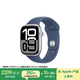 Apple/蘋(píng)果 Watch Series 10 智能手表GPS款46毫米銀色鋁金屬表殼丹寧色運(yùn)動(dòng)型表帶M/L MX223CH/B