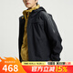 阿迪達斯 （adidas）男裝上衣 秋冬季新款運動(dòng)服健身訓練潮流時(shí)尚休閑加絨夾克外套 KA1307/黑色 加絨 L