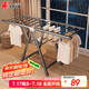 華愷之星 晾衣架落地衣架折疊掛衣架室內(nèi)晾衣桿陽(yáng)臺(tái)曬被子架YJ79雙層 1.4m