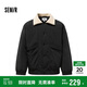 森馬羽絨服男中長款冬拼接仿羊羔絨夾克寬松三防外套109724113106