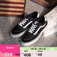 VANS范斯官方 Brooklyn LS黑色簡(jiǎn)約復(fù)古男鞋板鞋 黑色  42.5