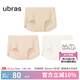 ubras【店鋪推薦】無尺碼女士?jī)?nèi)褲抗菌襠無痕內(nèi)褲女高彈升級(jí)包臀多條裝 new-奶油杏色+裸感膚色+燕麥奶色 均碼 90-130斤