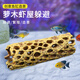 萌嘟星寵 蘿木蝦屋魚缸裝飾擺件仿真水族造景城堡魚蝦躲避罐