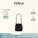 芙拉（FURLA）SFERA牛皮迷你時(shí)髦女士單肩斜挎包抽繩水桶包休閑包 黑色