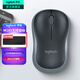 羅技（Logitech）M185 M186無線鼠標(M187P外型)辦公鼠標家用筆記本臺式機電腦鼠標 Mac鼠標電池中小手小巧便攜商務 M185灰邊