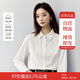 茵曼純棉女裝長(zhǎng)袖襯襯衫簡(jiǎn)約通勤風(fēng)2025春季新品襯衣上衣 珍珠白 M