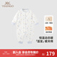 英氏（YEEHOO）夾棉連體衣動(dòng)態(tài)恒溫嬰兒衣服秋冬保暖新生兒衣服精梳棉寶寶爬服