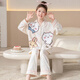 女童睡衣春秋季兒童純棉長(cháng)袖薄款初中生女孩中大童夏款家居服套裝 30239 165 【L】160-165CM 100-115斤