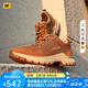 CAT卡特休閑鞋皮鞋男鞋25春新品男士城市輕戶外機能風(fēng)低幫單鞋 棕黃色【男】 43