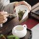茶藝貴族白瓷茶荷德化功夫茶具陶瓷茶勺茶則賞分茶盤(pán)茶道零配件