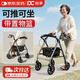 稻承老年人手杖助行器手動(dòng)推車(chē)可折疊輪椅購物車(chē)拐杖四輪推車(chē)DC501