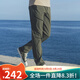 AKCLUB夏季薄款新復古回潮休閑褲男長(cháng)褲子斜紋直筒港風(fēng)AK男裝2312203 軍綠 XL