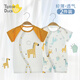 翹腳鴨（Tiptoe Duck）新生嬰兒衣服夏季薄款連體衣寶寶內(nèi)衣貼身睡衣 長頸鹿2件 80cm