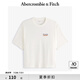 ABERCROMBIE & FITCH男裝25夏季美式復(fù)古印花圖案百搭寬松圓領(lǐng)短袖T恤KI123-5020 米白色 背面圖案 M (180/100A)