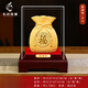 春錦秋鯉絨沙金福袋擺件辦公室桌面客廳玄關(guān)裝飾品公司喬遷開業(yè)禮品 【順豐】中號 聚福袋 長19.8寬19