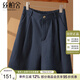 絲柏舍松緊腰休閑褲2025夏裝新款女裝時(shí)尚寬松款顯瘦A字短褲S52B1513K