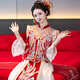 枝己秀禾服婚紗新娘主紗高檔2025新款訂婚服裝新中式結(jié)婚禮服敬酒服 LZ541 XL